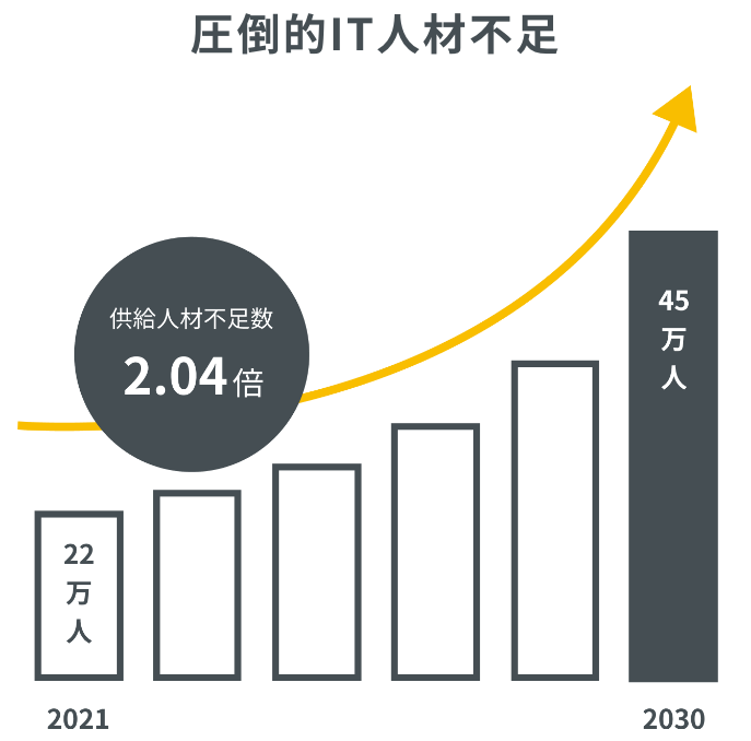 増え続けるITエンジニアのニーズ